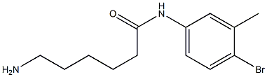 6-amino-N-(4-bromo-3-methylphenyl)hexanamide 구조식 이미지