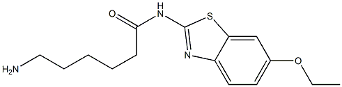 6-amino-N-(6-ethoxy-1,3-benzothiazol-2-yl)hexanamide 구조식 이미지