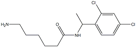6-amino-N-[1-(2,4-dichlorophenyl)ethyl]hexanamide 구조식 이미지