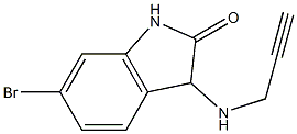 6-bromo-3-(prop-2-yn-1-ylamino)-2,3-dihydro-1H-indol-2-one 구조식 이미지