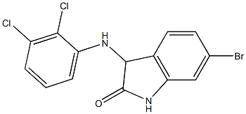 6-bromo-3-[(2,3-dichlorophenyl)amino]-2,3-dihydro-1H-indol-2-one Structure