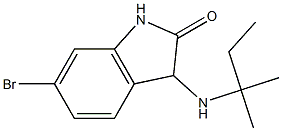 6-bromo-3-[(2-methylbutan-2-yl)amino]-2,3-dihydro-1H-indol-2-one 구조식 이미지
