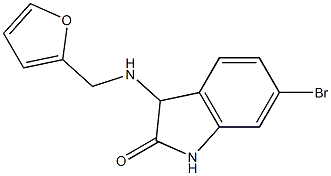 6-bromo-3-[(furan-2-ylmethyl)amino]-2,3-dihydro-1H-indol-2-one 구조식 이미지