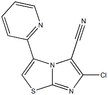 6-chloro-3-pyridin-2-ylimidazo[2,1-b][1,3]thiazole-5-carbonitrile Structure