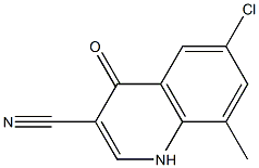 6-chloro-8-methyl-4-oxo-1,4-dihydroquinoline-3-carbonitrile Structure