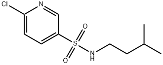 6-chloro-N-(3-methylbutyl)pyridine-3-sulfonamide 구조식 이미지