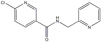 6-chloro-N-(pyridin-2-ylmethyl)pyridine-3-carboxamide 구조식 이미지