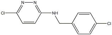 6-chloro-N-[(4-chlorophenyl)methyl]pyridazin-3-amine Structure