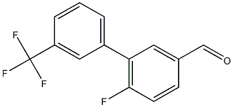 6-fluoro-3'-(trifluoromethyl)-1,1'-biphenyl-3-carbaldehyde Structure