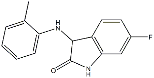 6-fluoro-3-[(2-methylphenyl)amino]-2,3-dihydro-1H-indol-2-one Structure