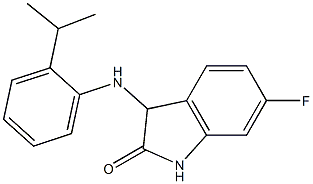 6-fluoro-3-{[2-(propan-2-yl)phenyl]amino}-2,3-dihydro-1H-indol-2-one 구조식 이미지