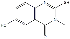 6-hydroxy-2-mercapto-3-methylquinazolin-4(3H)-one Structure