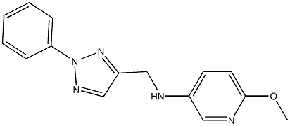 6-methoxy-N-[(2-phenyl-2H-1,2,3-triazol-4-yl)methyl]pyridin-3-amine 구조식 이미지