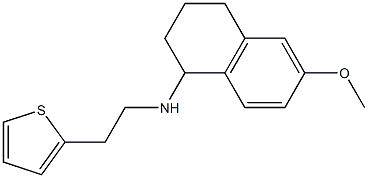 6-methoxy-N-[2-(thiophen-2-yl)ethyl]-1,2,3,4-tetrahydronaphthalen-1-amine Structure