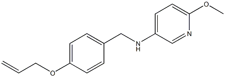 6-methoxy-N-{[4-(prop-2-en-1-yloxy)phenyl]methyl}pyridin-3-amine Structure