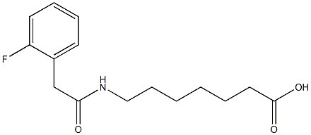 7-{[(2-fluorophenyl)acetyl]amino}heptanoic acid Structure