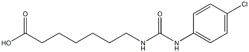 7-{[(4-chlorophenyl)carbamoyl]amino}heptanoic acid 구조식 이미지