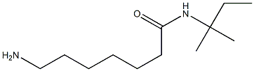 7-amino-N-(1,1-dimethylpropyl)heptanamide 구조식 이미지