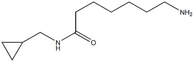 7-amino-N-(cyclopropylmethyl)heptanamide 구조식 이미지