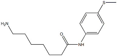 7-amino-N-[4-(methylthio)phenyl]heptanamide 구조식 이미지