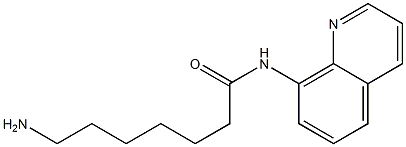7-amino-N-quinolin-8-ylheptanamide 구조식 이미지