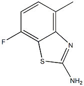 7-fluoro-4-methyl-1,3-benzothiazol-2-amine 구조식 이미지