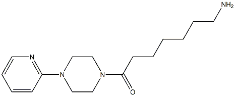 7-oxo-7-(4-pyridin-2-ylpiperazin-1-yl)heptan-1-amine 구조식 이미지