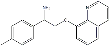 8-[2-amino-2-(4-methylphenyl)ethoxy]quinoline Structure