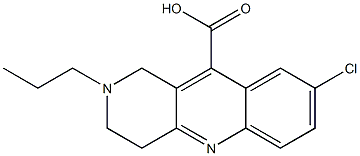 8-chloro-2-propyl-1H,2H,3H,4H-benzo[b]1,6-naphthyridine-10-carboxylic acid 구조식 이미지