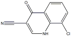 8-chloro-4-oxo-1,4-dihydroquinoline-3-carbonitrile Structure