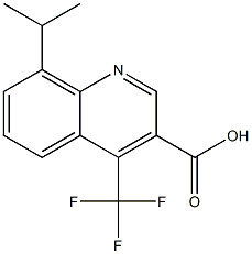 8-isopropyl-4-(trifluoromethyl)quinoline-3-carboxylic acid 구조식 이미지