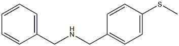 benzyl({[4-(methylsulfanyl)phenyl]methyl})amine 구조식 이미지