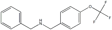 benzyl({[4-(trifluoromethoxy)phenyl]methyl})amine 구조식 이미지