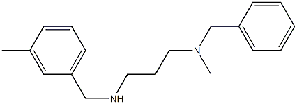 benzyl(methyl)(3-{[(3-methylphenyl)methyl]amino}propyl)amine Structure