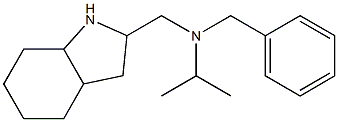 benzyl(octahydro-1H-indol-2-ylmethyl)propan-2-ylamine 구조식 이미지