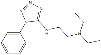 diethyl({2-[(1-phenyl-1H-1,2,3,4-tetrazol-5-yl)amino]ethyl})amine 구조식 이미지