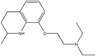 diethyl({2-[(2-methyl-1,2,3,4-tetrahydroquinolin-8-yl)oxy]ethyl})amine 구조식 이미지