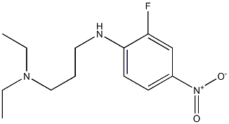 diethyl({3-[(2-fluoro-4-nitrophenyl)amino]propyl})amine Structure