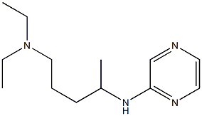 diethyl[4-(pyrazin-2-ylamino)pentyl]amine 구조식 이미지