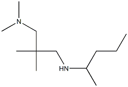 dimethyl({2-methyl-2-[(pentan-2-ylamino)methyl]propyl})amine Structure