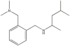 dimethyl[(2-{[(4-methylpentan-2-yl)amino]methyl}phenyl)methyl]amine 구조식 이미지