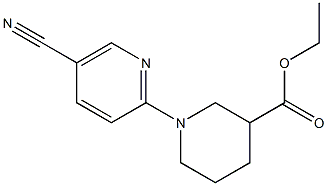 ethyl 1-(5-cyanopyridin-2-yl)piperidine-3-carboxylate 구조식 이미지