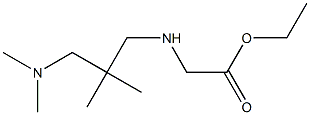 ethyl 2-({2-[(dimethylamino)methyl]-2-methylpropyl}amino)acetate 구조식 이미지