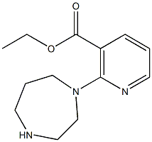 ethyl 2-(1,4-diazepan-1-yl)nicotinate Structure