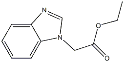 ethyl 2-(1H-1,3-benzodiazol-1-yl)acetate 구조식 이미지