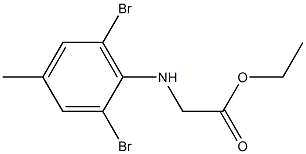 ethyl 2-[(2,6-dibromo-4-methylphenyl)amino]acetate 구조식 이미지