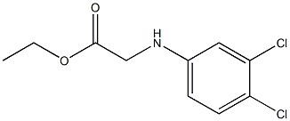 ethyl 2-[(3,4-dichlorophenyl)amino]acetate 구조식 이미지