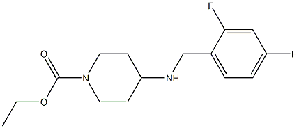 ethyl 4-{[(2,4-difluorophenyl)methyl]amino}piperidine-1-carboxylate 구조식 이미지