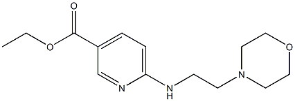 ethyl 6-{[2-(morpholin-4-yl)ethyl]amino}pyridine-3-carboxylate 구조식 이미지