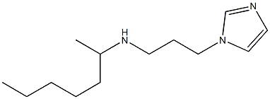 heptan-2-yl[3-(1H-imidazol-1-yl)propyl]amine Structure